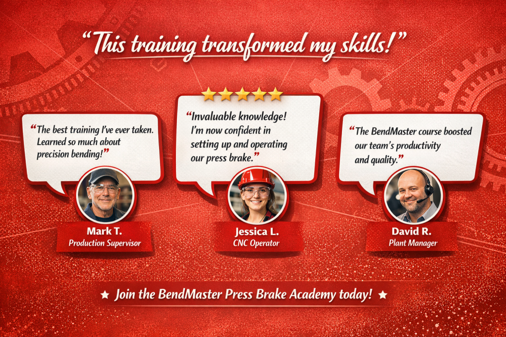 Testimonials Bendmaster press brake academy